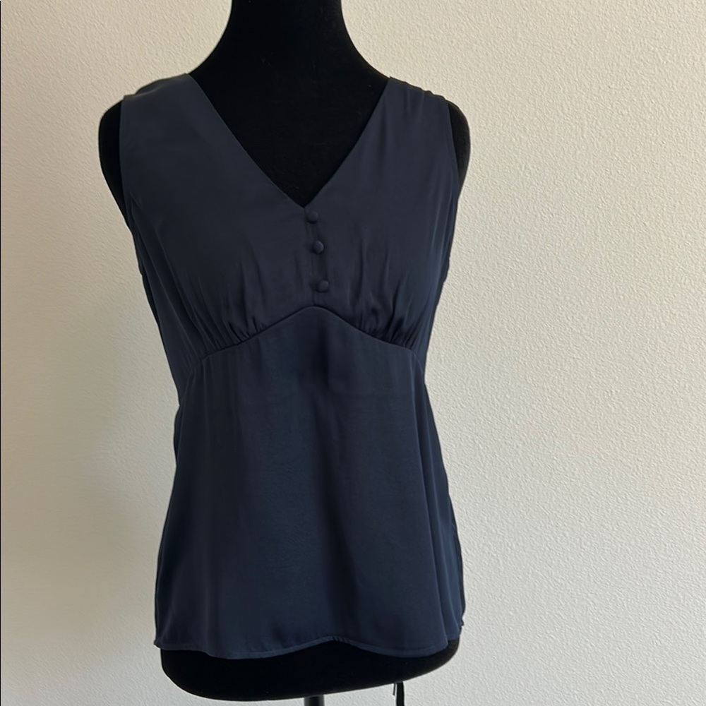 Elegant Navy Sleeveless Top